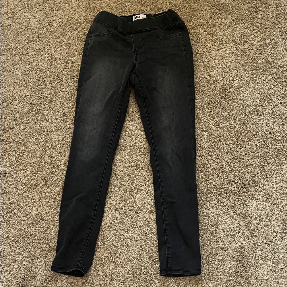 SO Women's Dark Black Jeggings